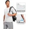 image:imageTACVASEN Mens Workout Quick Dry Fit TShirts Athletic Running Short Sleeve Shirts Gym Rash Guard Sun Protection Tee04 White