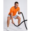 image:imageTACVASEN Mens Workout Quick Dry Fit TShirts Athletic Running Short Sleeve Shirts Gym Rash Guard Sun Protection Tee06 Florange