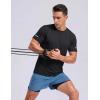 image:imageTACVASEN Mens Workout Shirts Short Sleeve Dry Fit Athletic TShirts UPF 50 Running Gym Tshirts Swim Sun ShirtBlack