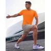 image:imageTACVASEN Mens Workout Shirts Short Sleeve Dry Fit Athletic TShirts UPF 50 Running Gym Tshirts Swim Sun ShirtFlorange