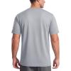 image:imageTACVASEN Mens Workout Shirts Short Sleeve Dry Fit Athletic TShirts UPF 50 Running Gym Tshirts Swim Sun ShirtLightgrey