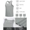 image:imageTACVASEN Mens Y Back Tank Tops Dry Fit Workout UPF 50 Muscle Shirts Gym Running Athletic Tank Tops BodybuildingLight Grey