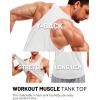 image:imageTACVASEN Mens Y Back Tank Tops Dry Fit Workout UPF 50 Muscle Shirts Gym Running Athletic Tank Tops BodybuildingWhite