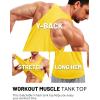image:imageTACVASEN Mens Y Back Tank Tops Dry Fit Workout UPF 50 Muscle Shirts Gym Running Athletic Tank Tops BodybuildingYellow