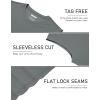 image:imageTACVASEN Sleeveless Shirts for Men 2 Pack Quick Dry Tank Tops Lightweight UPF 50 Running Gym Workout Muscle ShirtsBlackDark Grey
