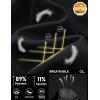 image:imageTACVASEN Sleeveless Shirts for Men 2 Pack Quick Dry Tank Tops Lightweight UPF 50 Running Gym Workout Muscle ShirtsBlackNavy