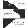 image:imageTACVASEN Sleeveless Shirts for Men 2 Pack Quick Dry Tank Tops Lightweight UPF 50 Running Gym Workout Muscle ShirtsBlackNavy