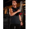 image:imageTACVASEN Sleeveless Shirts for Men 2 Pack Quick Dry Tank Tops Lightweight UPF 50 Running Gym Workout Muscle ShirtsBlackWhite