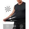 image:imageTACVASEN Sleeveless Shirts for Men 2 Pack Quick Dry Tank Tops Lightweight UPF 50 Running Gym Workout Muscle ShirtsBlackWhite