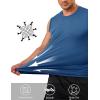 image:imageTACVASEN Sleeveless Shirts for Men 2 Pack Quick Dry Tank Tops Lightweight UPF 50 Running Gym Workout Muscle ShirtsBlue GreyNavy