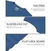 image:imageTACVASEN Sleeveless Shirts for Men 2 Pack Quick Dry Tank Tops Lightweight UPF 50 Running Gym Workout Muscle ShirtsBlue GreyNavy
