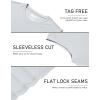 image:imageTACVASEN Sleeveless Shirts for Men 2 Pack Quick Dry Tank Tops Lightweight UPF 50 Running Gym Workout Muscle ShirtsLight GreyWhite