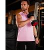 image:imageTACVASEN Sleeveless Shirts for Men 2 Pack Quick Dry Tank Tops Lightweight UPF 50 Running Gym Workout Muscle ShirtsPinkLight Grey