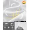 image:imageTACVASEN Sleeveless Shirts for Men 2 Pack Quick Dry Tank Tops Lightweight UPF 50 Running Gym Workout Muscle ShirtsWhiteOrange
