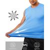 image:imageTACVASEN Sleeveless Shirts for Men 2 Pack Quick Dry Tank Tops Lightweight UPF 50 Running Gym Workout Muscle ShirtsWhiteSky Blue