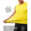 image:imageTACVASEN Sleeveless Shirts for Men 2 Pack Quick Dry Tank Tops Lightweight UPF 50 Running Gym Workout Muscle ShirtsWhiteYellow