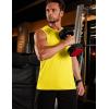 image:imageTACVASEN Sleeveless Shirts for Men 2 Pack Quick Dry Tank Tops Lightweight UPF 50 Running Gym Workout Muscle ShirtsWhiteYellow