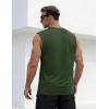image:imageTACVASEN Sleeveless Shirts for Men Casual Tank Tops Muscle Shirt Summer T Shirts Beach Loose Fit TeeArmygreen