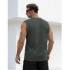 image:imageTACVASEN Sleeveless Shirts for Men Casual Tank Tops Muscle Shirt Summer T Shirts Beach Loose Fit TeeHaze Gray