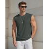 image:imageTACVASEN Sleeveless Shirts for Men Casual Tank Tops Muscle Shirt Summer T Shirts Beach Loose Fit TeeHaze Gray