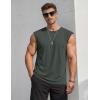 image:imageTACVASEN Sleeveless Shirts for Men Casual Tank Tops Muscle Shirt Summer T Shirts Beach Loose Fit TeeHaze Gray