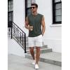 image:imageTACVASEN Sleeveless Shirts for Men Casual Tank Tops Muscle Shirt Summer T Shirts Beach Loose Fit TeeHaze Gray
