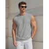 image:imageTACVASEN Sleeveless Shirts for Men Casual Tank Tops Muscle Shirt Summer T Shirts Beach Loose Fit TeeLightgrey