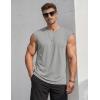 image:imageTACVASEN Sleeveless Shirts for Men Casual Tank Tops Muscle Shirt Summer T Shirts Beach Loose Fit TeeLightgrey