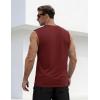 image:imageTACVASEN Sleeveless Shirts for Men Casual Tank Tops Muscle Shirt Summer T Shirts Beach Loose Fit TeeRed