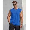 image:imageTACVASEN Sleeveless Shirts for Men Casual Tank Tops Muscle Shirt Summer T Shirts Beach Loose Fit TeeRoyal Blue