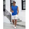 image:imageTACVASEN Sleeveless Shirts for Men Casual Tank Tops Muscle Shirt Summer T Shirts Beach Loose Fit TeeRoyal Blue