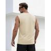 image:imageTACVASEN Sleeveless Shirts for Men Casual Tank Tops Muscle Shirt Summer T Shirts Beach Loose Fit TeeSandy