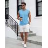 image:imageTACVASEN Sleeveless Shirts for Men Casual Tank Tops Muscle Shirt Summer T Shirts Beach Loose Fit TeeSkyblue