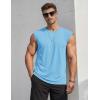 image:imageTACVASEN Sleeveless Shirts for Men Casual Tank Tops Muscle Shirt Summer T Shirts Beach Loose Fit TeeSkyblue