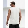 image:imageTACVASEN Sleeveless Shirts for Men Casual Tank Tops Muscle Shirt Summer T Shirts Beach Loose Fit TeeWhite
