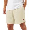 image:imageTACVASEN Mens Casual Shorts Waffle 5 Elastic Waist Drawstring Summer Beach Shorts Moisture Wicking SweatShortsBeige
