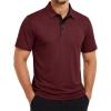 image:imageTACVASEN Mens Golf Shirts Dry Fit Polo Short Sleeve Moisture Wicking Performance Collared Shirt for Work Casual AthleticWinered