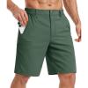 image:imageTACVASEN Mens Hiking Cargo Shorts Quick Dry WaterResistant Lightweight Tactical Outdoor Work Shorts with 8 Pockets06 Olive Green