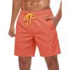 image:imageTACVASEN Mens Swim Trunks 9 Inch Quick Dry Water Resistant Mesh Lining Bathing Suit Swimming Board Shorts with PocketsWatermelonred