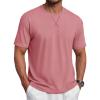 image:imageTACVASEN Mens TShirts Premium Cotton Short Sleeve Crew Neck T Shirts Casual Soft Loose Fit Tee Shirts14 Gray Pink