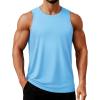 image:imageTACVASEN Mens Tank Tops Dry Fit UPF 50 Sleeveless Shirts Workout Muscle Shirts Gym Tank Running Athletic Bodybuilding11 Sky Blue
