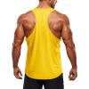 image:imageTACVASEN Mens Y Back Tank Tops Dry Fit Workout UPF 50 Muscle Shirts Gym Running Athletic Tank Tops BodybuildingYellow