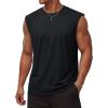 image:imageTACVASEN Sleeveless Shirts for Men Casual Tank Tops Muscle Shirt Summer T Shirts Beach Loose Fit TeeBlack