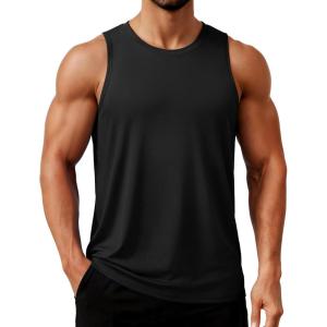 image:imageTACVASEN Mens Tank Tops Dry Fit UPF 50 Sleeveless Shirts Workout Muscle Shirts Gym Tank Running Athletic Bodybuilding01 Black
