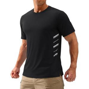 image:imageTACVASEN Mens Workout Athletic Short Sleeve Shirts Dry Fit Running Rash Guard UPF 50 Breathable Gym TShirts01black