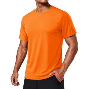 image:imageTACVASEN Mens Workout Quick Dry Fit TShirts Athletic Running Short Sleeve Shirts Gym Rash Guard Sun Protection Tee06 Florange
