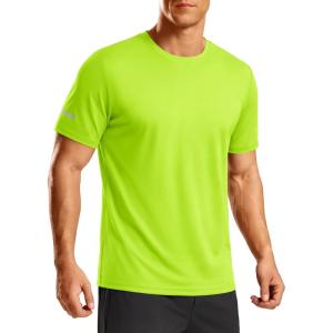 image:imageTACVASEN Mens Workout Shirts Short Sleeve Dry Fit Athletic TShirts UPF 50 Running Gym Tshirts Swim Sun ShirtFlgreen
