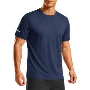 image:imageTACVASEN Mens Workout Shirts Short Sleeve Dry Fit Athletic TShirts UPF 50 Running Gym Tshirts Swim Sun ShirtNavy