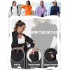 image:imageTACVASEN Womens Athletic Jackets Lightweight UV Protection Shirts Full Zip Workout Jacket UPF 50 Long Sleeve Sun Shirt01 Black