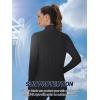 image:imageTACVASEN Womens Athletic Jackets Lightweight UV Protection Shirts Full Zip Workout Jacket UPF 50 Long Sleeve Sun Shirt01 Black